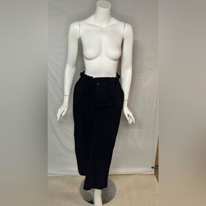 Xirena Size Medium Stylish Black Wide-Leg Pants